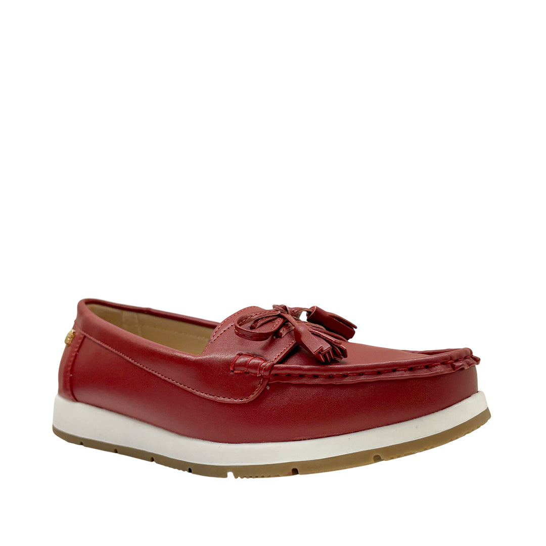 Mocasines Mirabell 4 para mujer color rojo