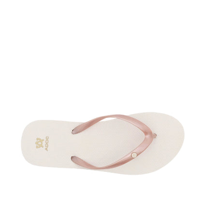 Sandalias playeras Ginny para mujer color hueso