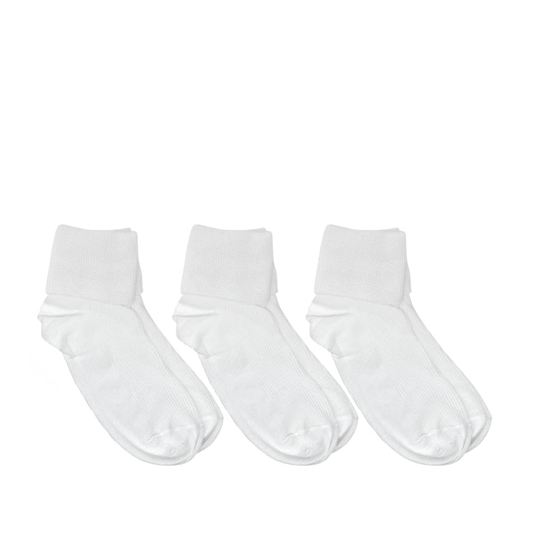 Calcetines escolares Pd para niño color blanco