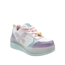Sneakers con rodos Mariposa para niña color multi
