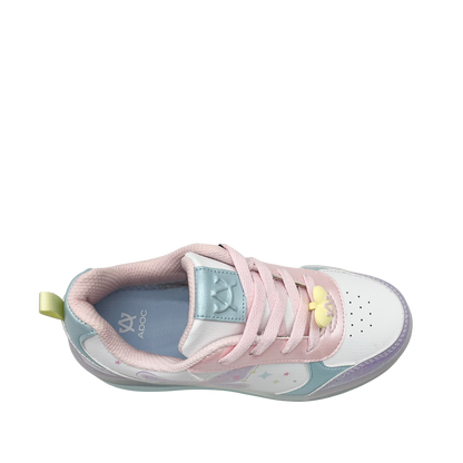 Sneakers con rodos Mariposa para niña color multi