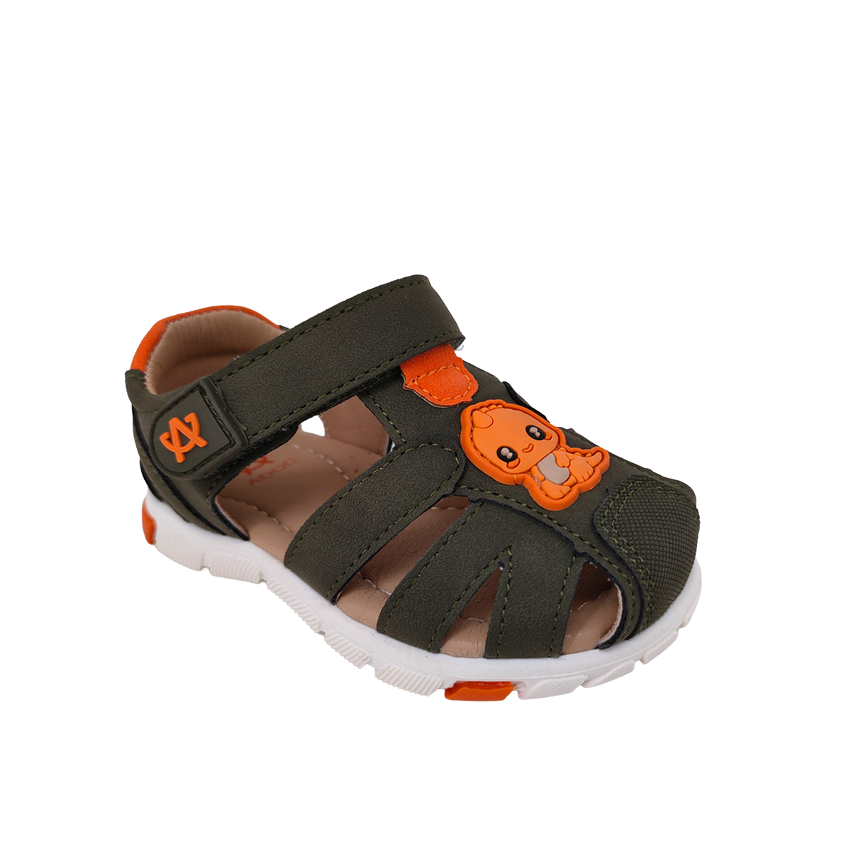 Sandalias Dino para infante color olivo