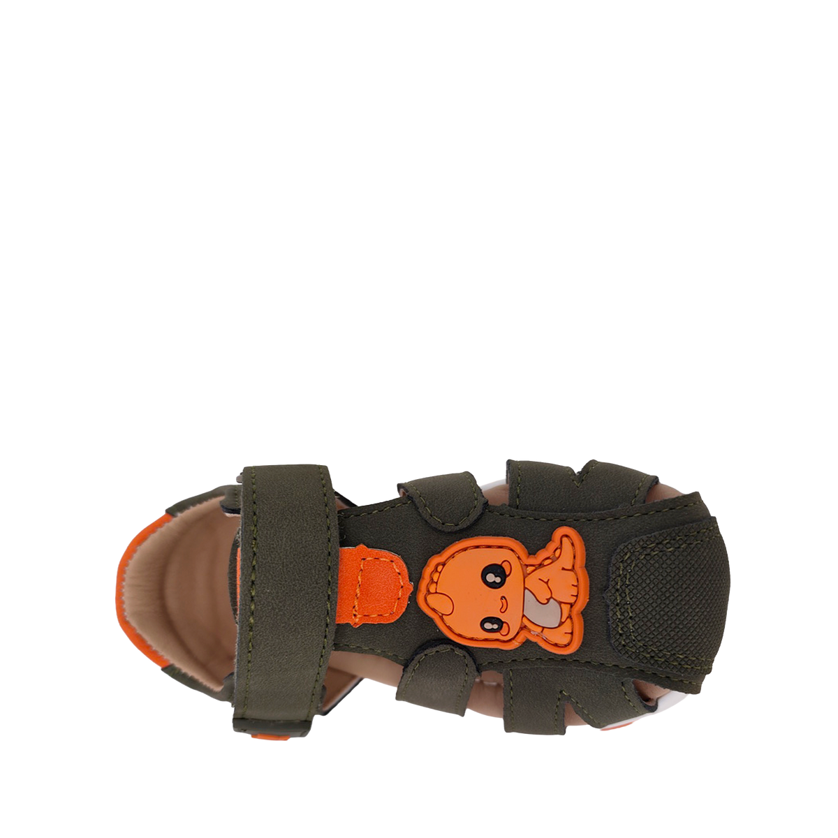 Sandalias Dino para infante color olivo