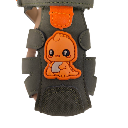 Sandalias Dino para infante color olivo