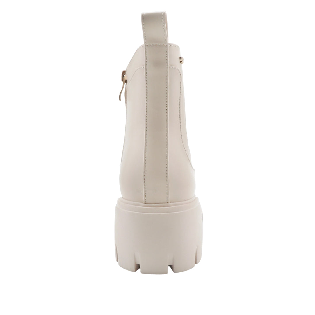 Botas de tacón Lula para mujer color hueso