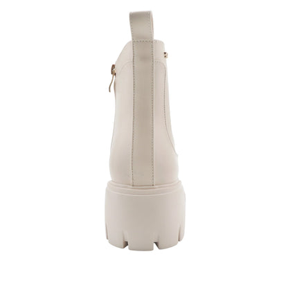Botas de tacón Lula para mujer color hueso