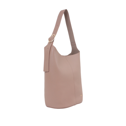 Cartera satchel Zara para mujer color nude