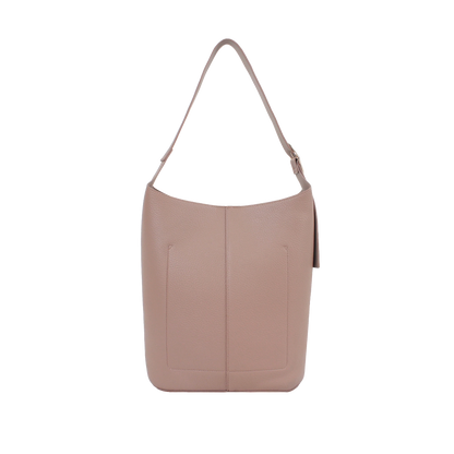 Cartera satchel Zara para mujer color nude