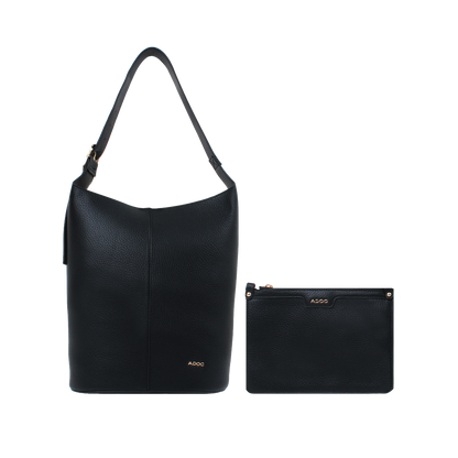 Cartera satchel Zara para mujer color negro