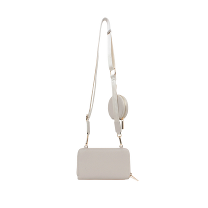 Cartera crossbody Samie para mujer color hueso