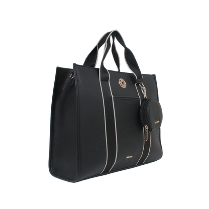 Cartera tote Ornella para mujer color negro
