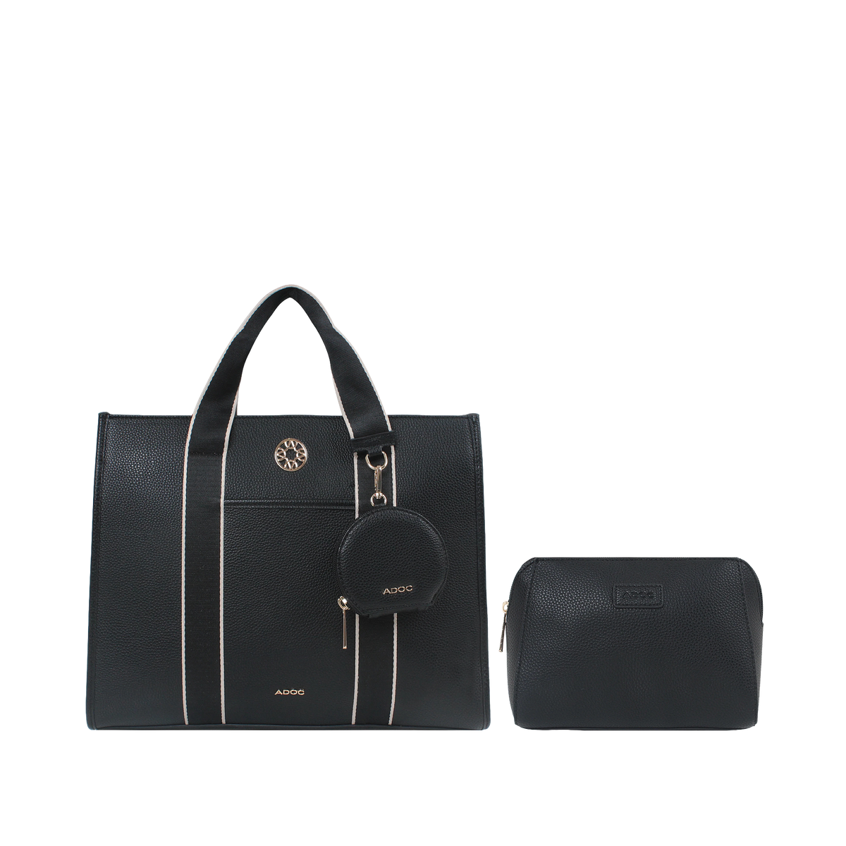 Cartera tote Ornella para mujer color negro