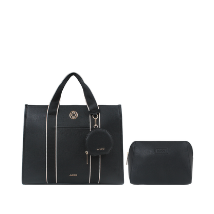 Cartera tote Ornella para mujer color negro