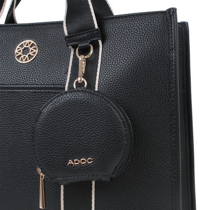 Cartera tote Ornella para mujer color negro