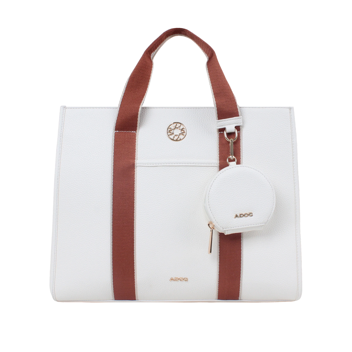 Cartera tote Ornella para mujer color hueso