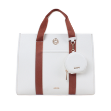 Cartera tote Ornella para mujer color hueso