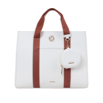 Cartera tote Ornella para mujer color hueso