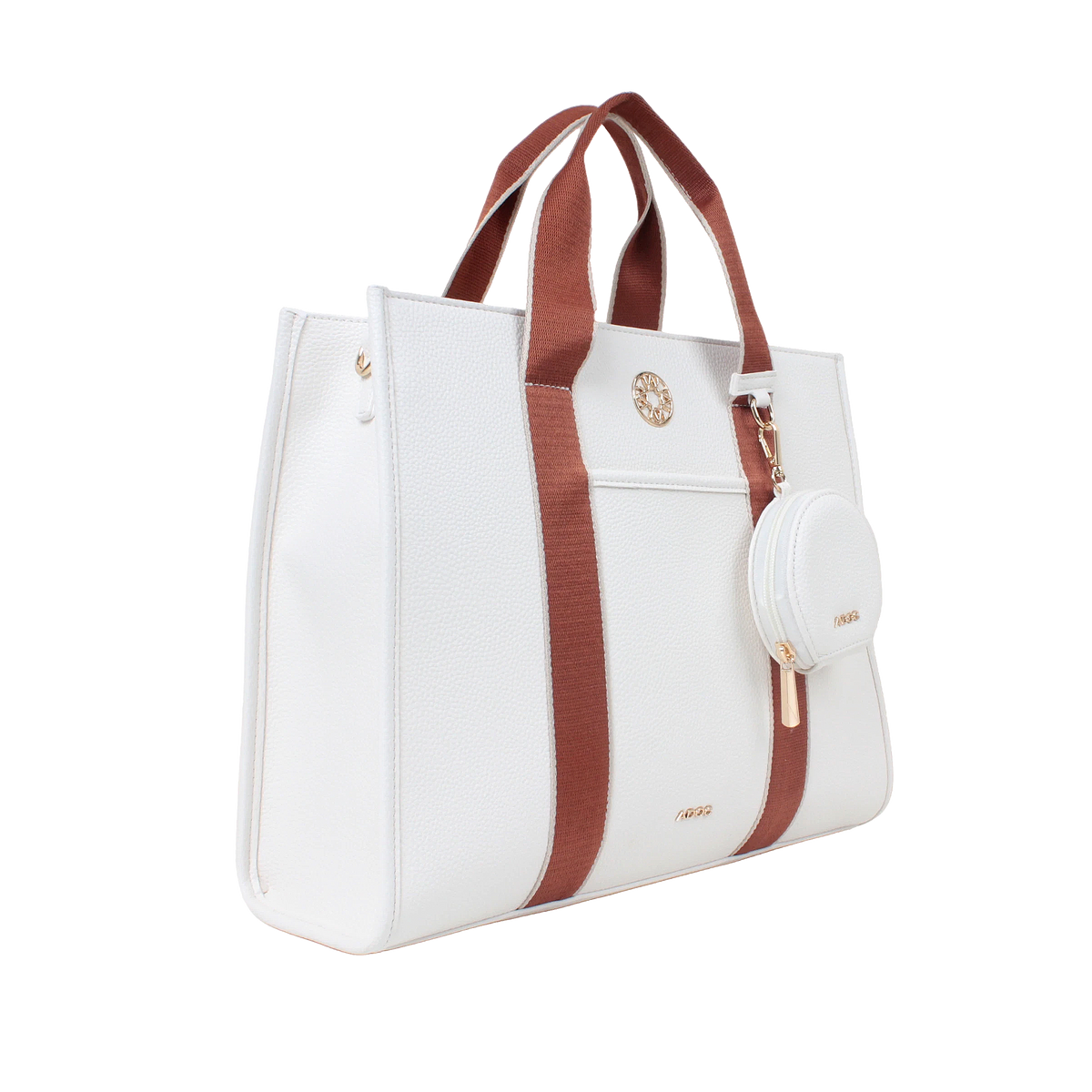 Cartera tote Ornella para mujer color hueso