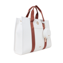 Cartera tote Ornella para mujer color hueso
