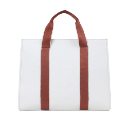 Cartera tote Ornella para mujer color hueso