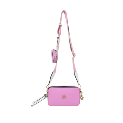 Cartera crossbody Libby para mujer color rosado