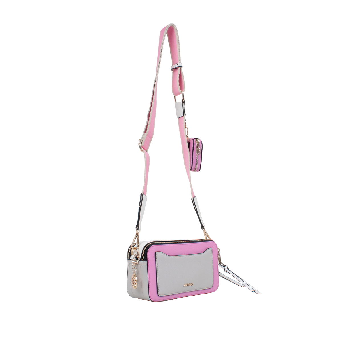 Cartera crossbody Libby para mujer color rosado