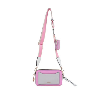 Cartera crossbody Libby para mujer color rosado