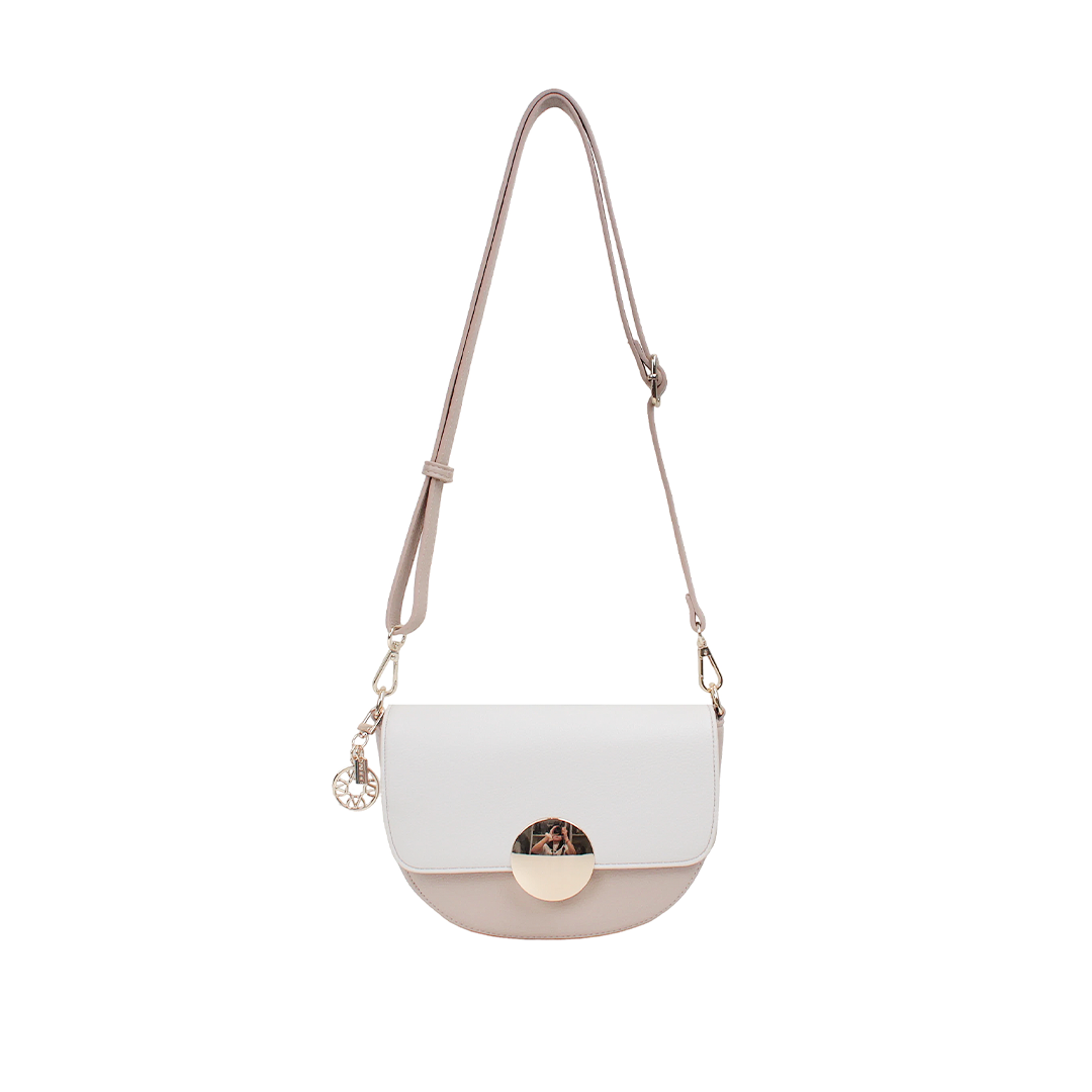 Cartera crossbody Muna para mujer color blush