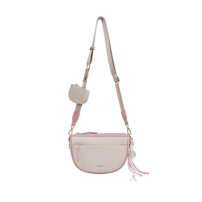 Cartera crossbody Susi para mujer color nude