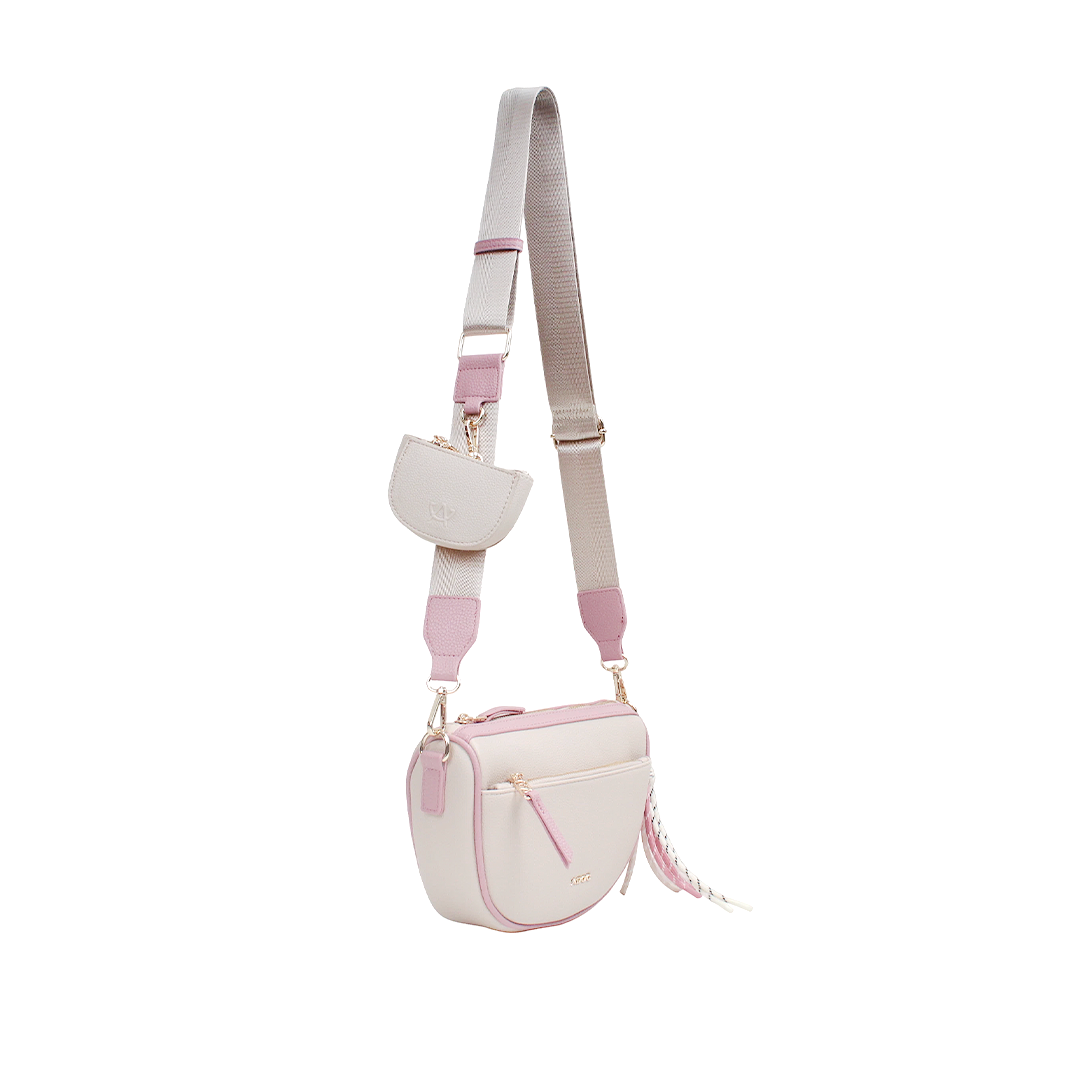 Cartera crossbody Susi para mujer color nude