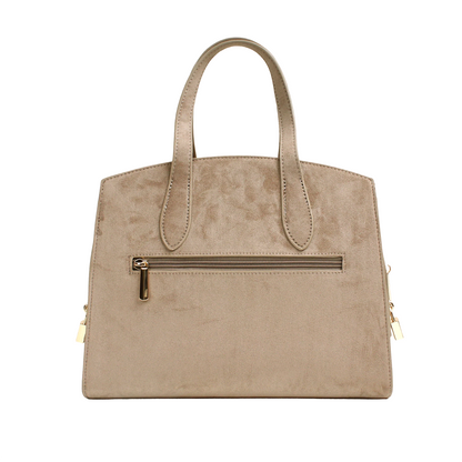 Cartera satchel Lauren para mujer color arena