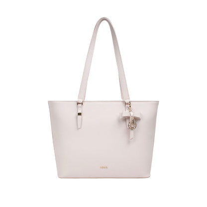 Cartera tote Vera para mujer color beige