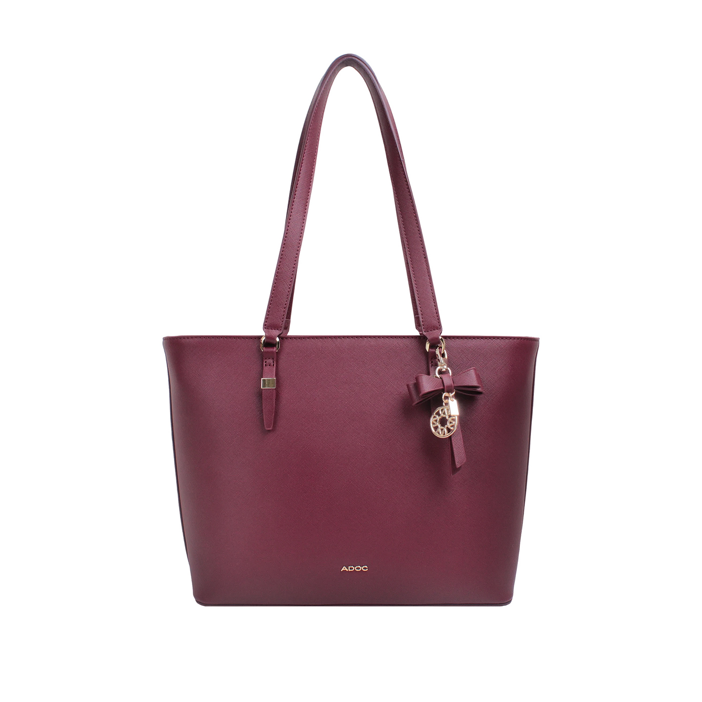 Cartera tote Vera para mujer color vino