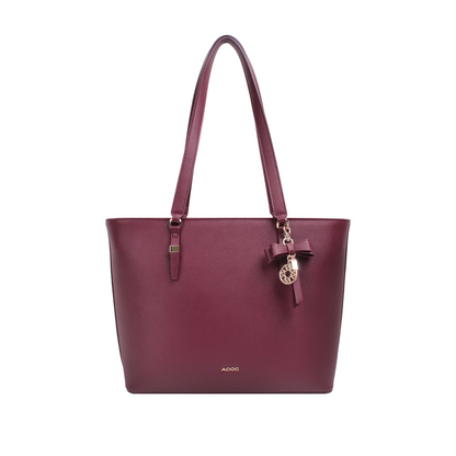 Cartera tote Vera para mujer color vino