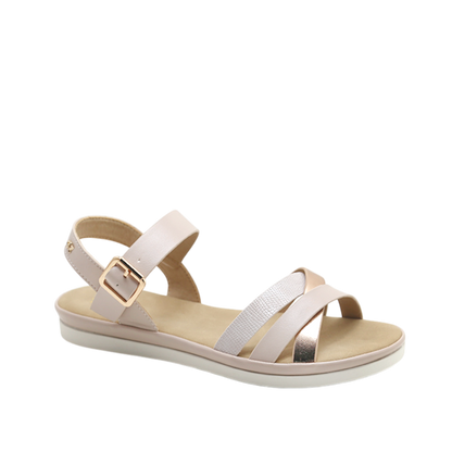 Sandalias flats Regina para mujer color blush