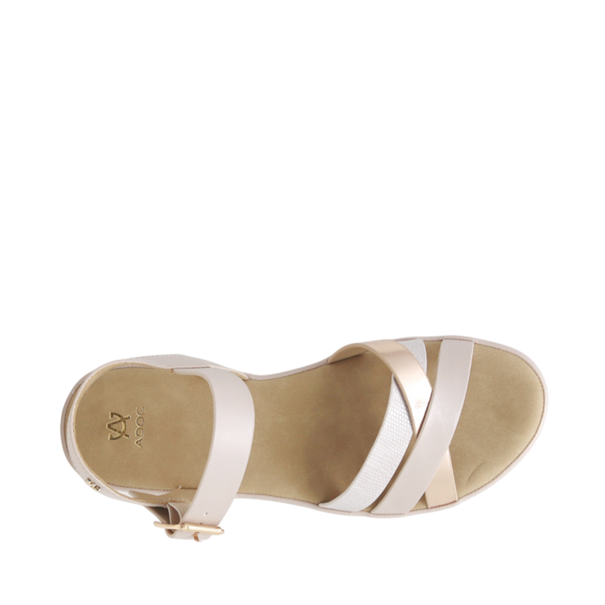 Sandalias flats Regina para mujer color blush