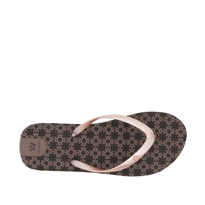 Sandalias flats Ginny para mujer color café