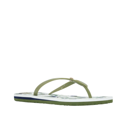 Sandalias flats Ginny para mujer color olivo
