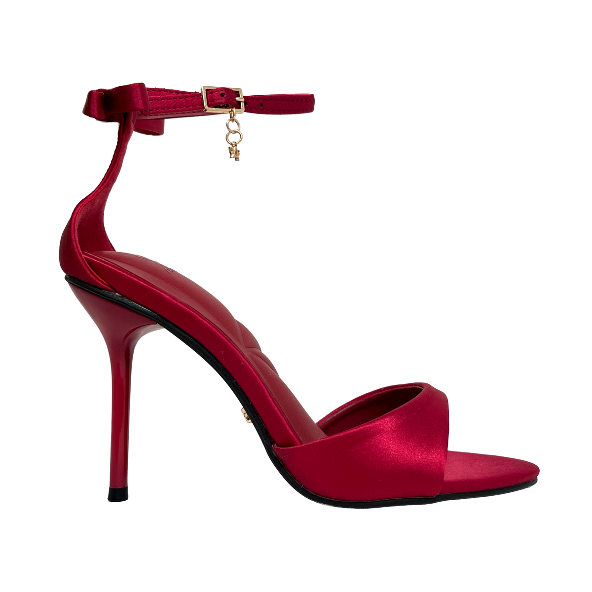 Sandalias de tacón Silvie para mujer color rojo