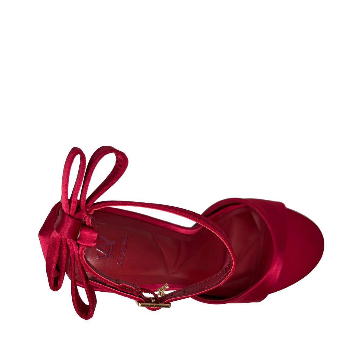 Sandalias de tacón Silvie para mujer color rojo