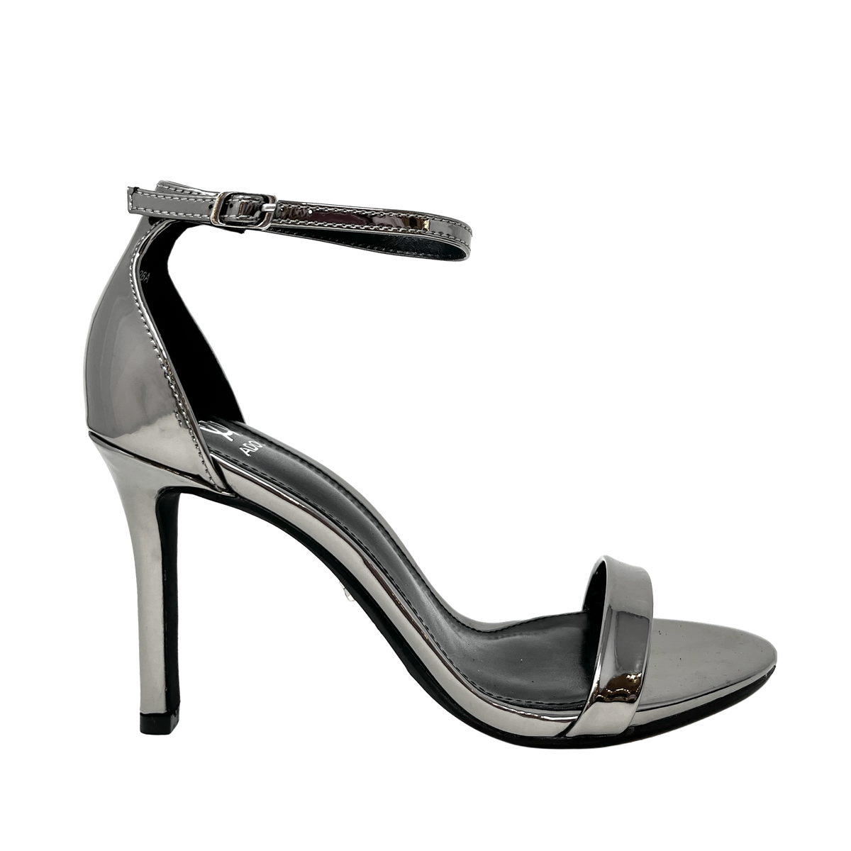 Sandalias de tacón Brazen para mujer color plateado