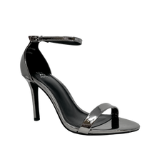 Sandalias de tacón Brazen para mujer color plateado