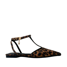 Ballerinas ankle strap Nivika para mujer color leopardo