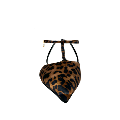 Ballerinas ankle strap Nivika para mujer color leopardo