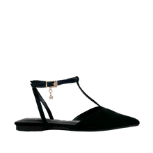 Ballerinas ankle strap Nivika para mujer color negro