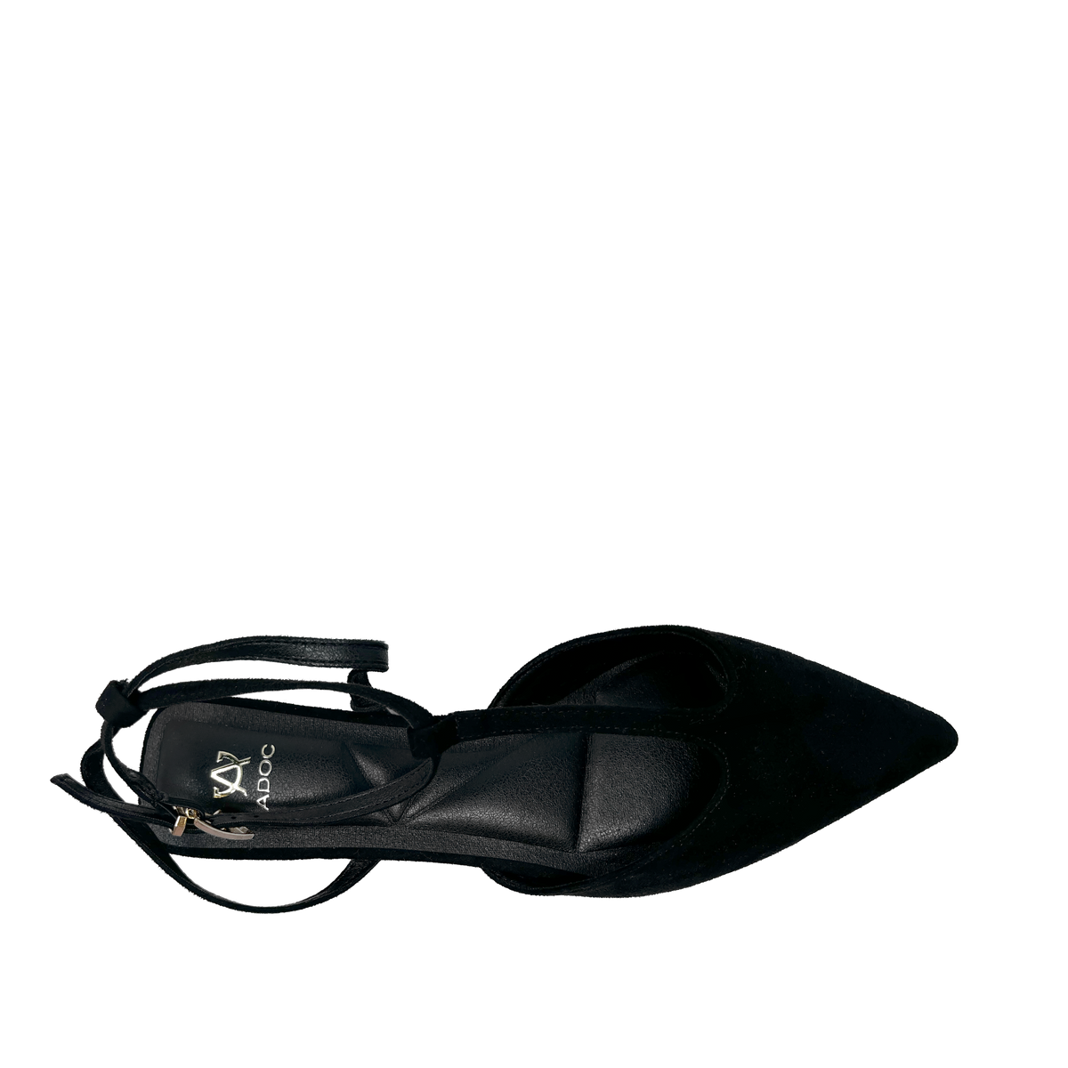Ballerinas ankle strap Nivika para mujer color negro