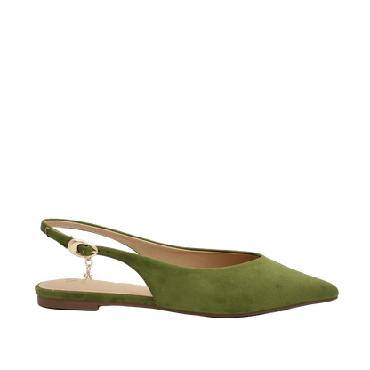 Ballerinas slingback Mila para mujer color olivo
