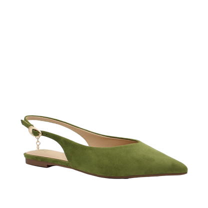 Ballerinas slingback Mila para mujer color olivo