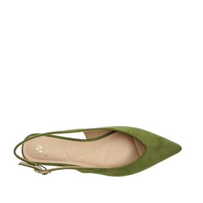 Ballerinas slingback Mila para mujer color olivo