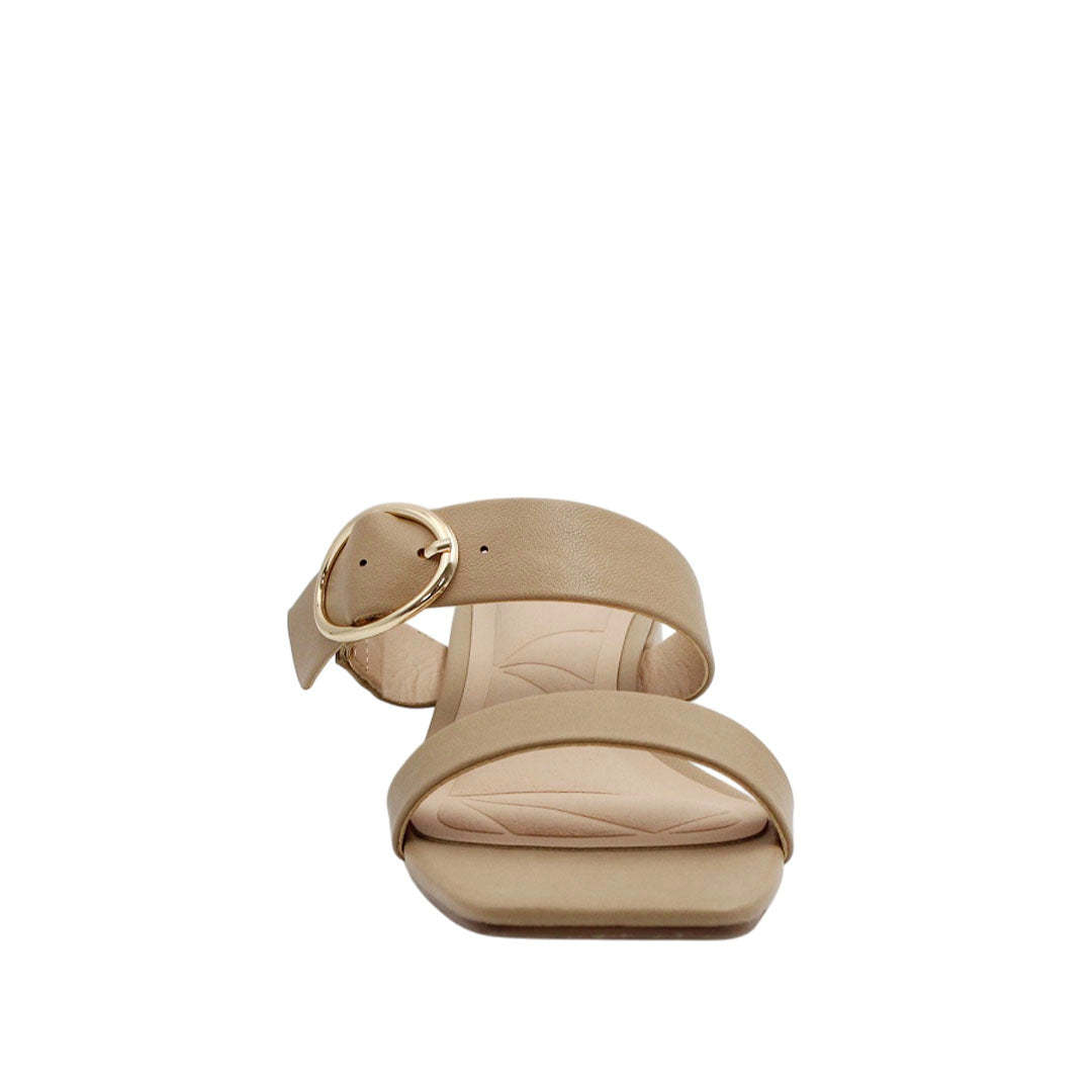 Sandalias de tacón Romina para mujer color camel
